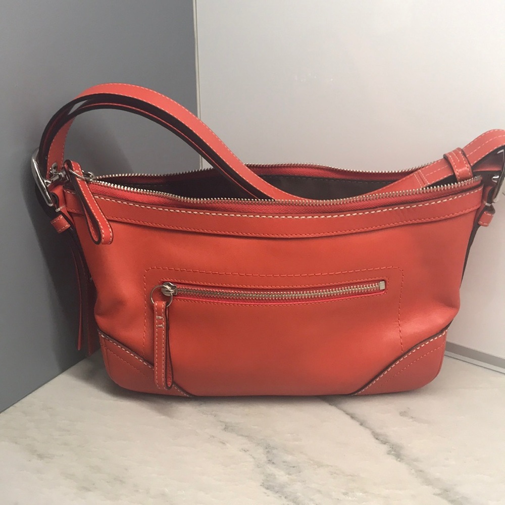Coach New York East West Salmon colored Satchel